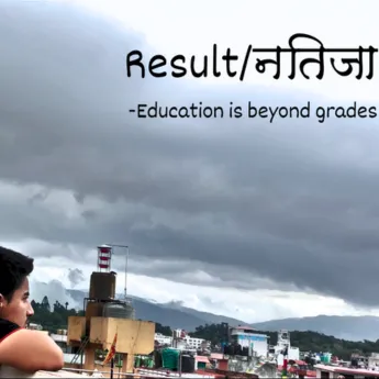 Poster of My blog Titled:- Result/नतिजा - Nepali Short Film About Education